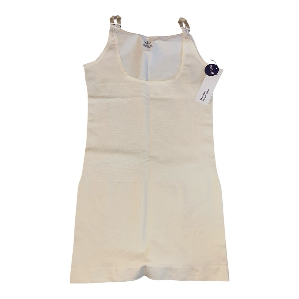 NWT Empetua Open Bust Shaper Dress Size Large Cream
